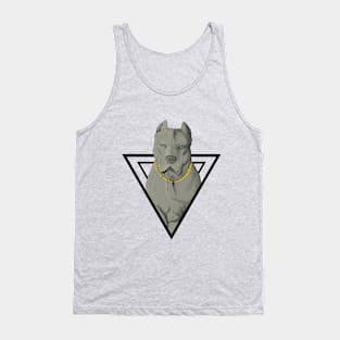 Gray pitbull Tank Top